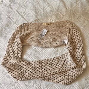 PacSun Beige Knit Shrug
